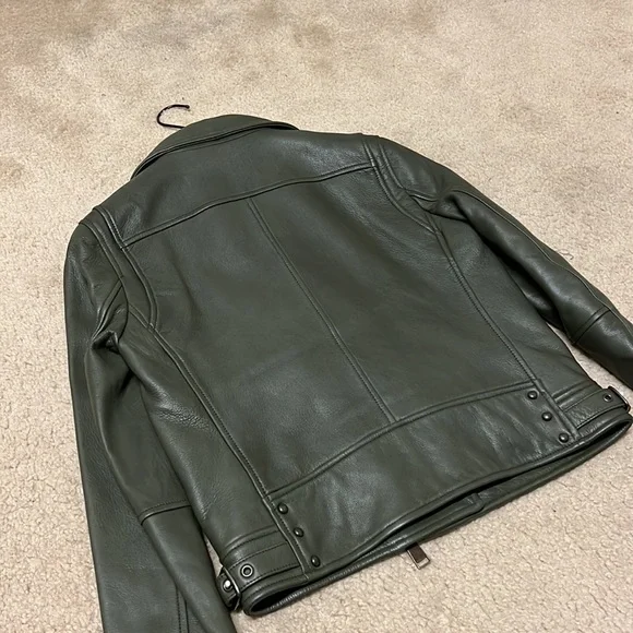 COACH Green Leather Jacket